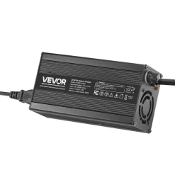 VEVOR 12V 20A Lithium Battery Charger, 14.6V, AC-DC LiFePO4 Smart Charger, with Anderson Connector, LED Indicator, 0V Activation, for Lithium LiFePO4 Deep Cycle Rechargeable Batteries of Boat, RV