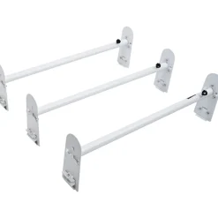 VEVOR Van Roof Ladder Rack, 3 Bars Alloy Steel Roof Racks, 750 LBS Capacity Rain-Gutter Roof Rack, Adjustable Length 40.2