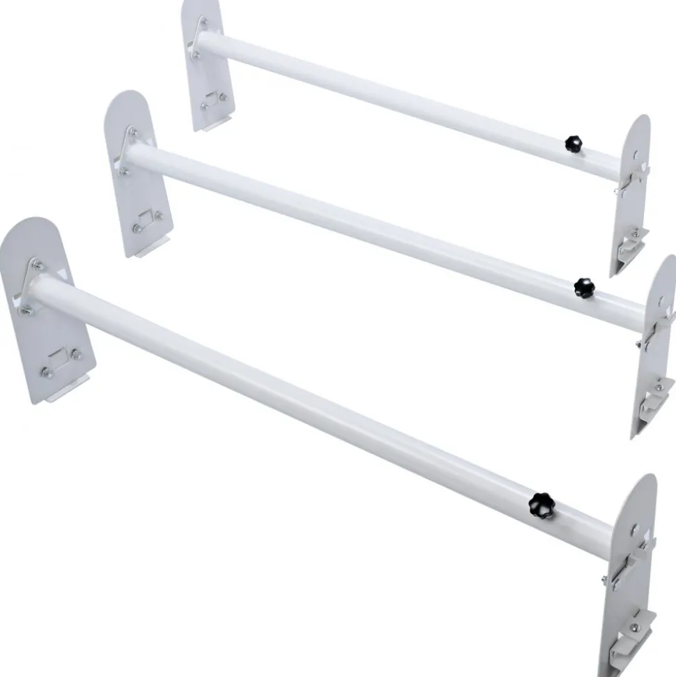 VEVOR Van Roof Ladder Rack, 3 Bars Alloy Steel Roof Racks, 750 LBS Capacity Rain-Gutter Roof Rack, Adjustable Length 40.2" to 74.8", Van Ladder Rack Compatible with Chevrolet Express, GMC Savana, etc