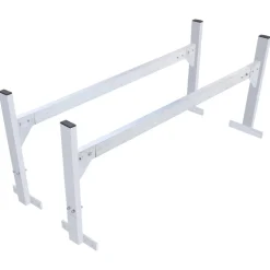VEVOR Van Roof Ladder Rack, 2 Bars Aluminum Alloy Roof Ladder Racks, 400 LBS Capacity Rain-Gutter Van Roof Rack, Adjustable Length 51.2