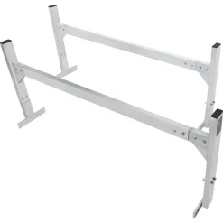 VEVOR Van Roof Ladder Rack, 2 Bars Aluminum Alloy Roof Ladder Racks, 400 LBS Capacity Rain-Gutter Van Roof Rack, Adjustable Length 51.2