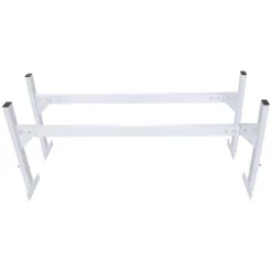 VEVOR Van Roof Ladder Rack, 2 Bars Aluminum Alloy Roof Ladder Racks, 400 LBS Capacity Rain-Gutter Van Roof Rack, Adjustable Length 51.2