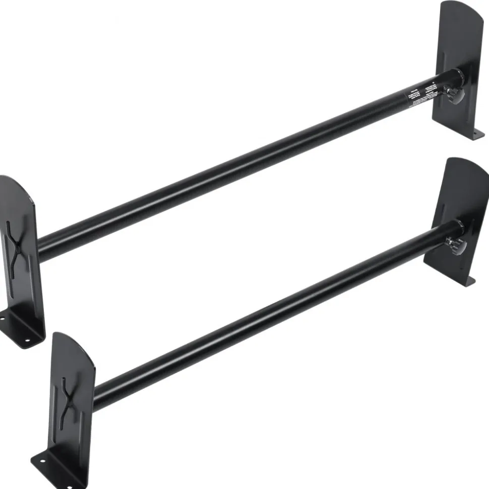 VEVOR Van Roof Ladder Rack, 2 Bars Alloy Steel Roof Racks, 500 LBS Capacity Roof Rack, Adjustable Length 35.8"-52.4", Van Ladder Rack Compatible with Chevrolet Express, GMC Savana, etc, Drilling Mount