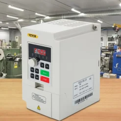 VEVOR Variable Frequency Drive, AC 220V Input 3KW Variable Frequency CNC Drive Inverter Converter, VFD 4HP 1 or 3 Phase Input, 3 Phase Output, CNC Motor Inverter Converter for Motor Speed Control