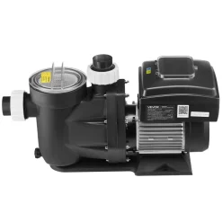 VEVOR Variable Speed Pool Pump, 1.5 HP, AC 220-240V, 115 GPM, In/Above Swimming Pool Pump with Filter Basket, Powerful Self Priming, Programmable Timer, for Inground and Above Ground Swimming Pool