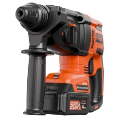 VEVOR 20V Brushless Cordless Hammer Drill, Lithium-Ion 1.1 Inch Rotary Hammer Driver, SDS-Plus Electric Lightweight Power Tool Kit with Battery and Charger, 4 Functions, 1200 RPM, 5300 BPM