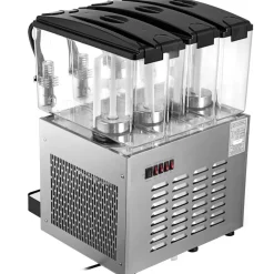 VEVOR 110V Commercial Beverage Dispenser Cold and Hot,3 Tanks 36L Fruit Juice Dispensers,12L Per Tank Stainless Steel Ice Tea Drink Dispenser Equipped with Thermostat Controller