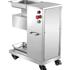VEVOR 110V Commercial Meat Cutter Machine 1100LB/H Electric Meat Cutting Machine 750W Commercial Meat Slicer 3mm Blade Restaurant Food Slicer Stainless Steel For Kitchen Restaurant Supermarket