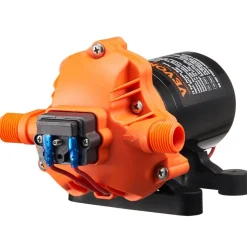 VEVOR 12V Diaphragm Pump, 3.5 GPM (13.25 L/min), 3-Chamber 12 Volt DC Water Pump with Automatic Pressure Switch 40-100 PSI Adjustable, 50 PSI, 1/2'' MNPT Port, for RV Yacht Food Truck Camper Marine