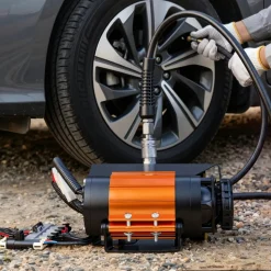 VEVOR 12V Dual-Cylinder Air Compressor 1HP 4.73 SCFM Portable Tire Inflator, Max 150PSI Heavy Duty Offroad Air Pump with Differential Lock Harness for Pickup Trucks SUVs Off-Road Vehicles