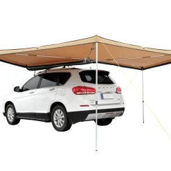 VEVOR Vehicle Awning 270 Degree, 8.2' Height Retractable Car Side Awning, PU3000mm UV50+ Car Awning with Waterproof Storage Bag, Suitable for Truck, SUV, Van, Campers