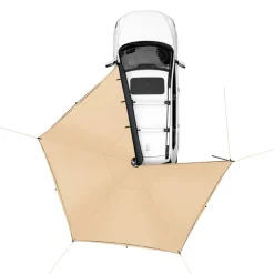 VEVOR Vehicle Awning 270 Degree, 8.2' Height Retractable Car Side Awning, PU3000mm UV50+ Car Awning with Waterproof Storage Bag, Suitable for Truck, SUV, Van, Campers