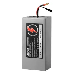 VEVOR 24V Electric Scooter Battery, 8Ah, Ebike Lithium Battery Pack with 30A BMS, Charger, T-Plug Expansion Cable, 500+ Cycles, Compatible with 1920W Motors, for Electric Bikes Bicycles, Scooters