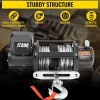 VEVOR 12V Electric Winch 17500 lbs Synthetic Rope 9.5 mm x 26 m Wireless ATV Winch