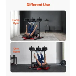 VEVOR Vertical Leg Press Machine, Lower Body Special Home Gym Machine, Carbon Steel Leg Press Exercise Training Equipment, Adjustable Leg Strength Workout for High-Intensity Presses, 550 lbs Capacity