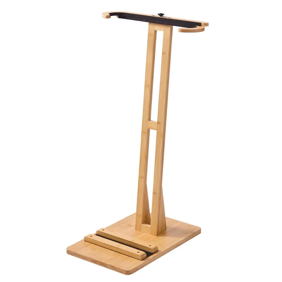 VEVOR Vertical Surfboard Stand, Wooden Surfboard Rack for Storage and Display, Adjustable & Freestanding Board Stand Organizer with Padding, for Wakeboards, Snowboards, Kiteboards, Shortboard, Skis