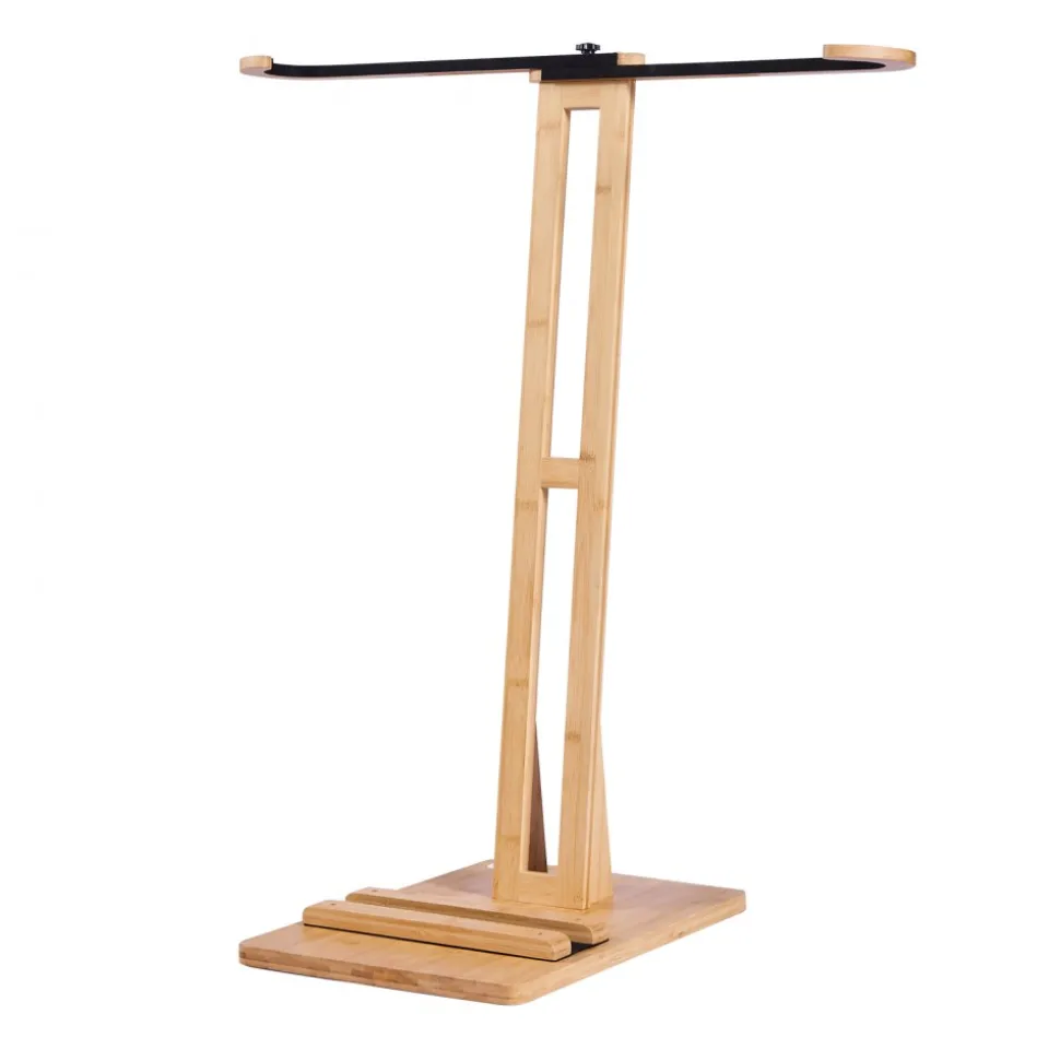 VEVOR Vertical Surfboard Stand, Wooden Surfboard Rack for Storage and Display, Adjustable & Freestanding Board Stand Organizer with Padding, for Wakeboards, Snowboards, Kiteboards, Shortboard, Skis