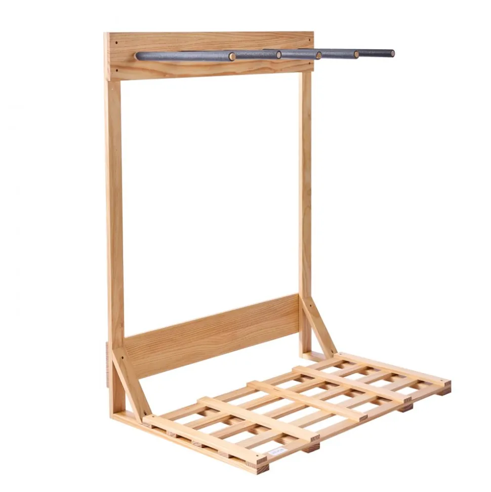 VEVOR Vertical Surfboard Stand, 4 Tiers Wooden Surfboard Rack for Storage and Display, Freestanding Board Stand Organizer, Surf Board Holder for Wakeboards, Snowboards, Kiteboards, Shortboard, Skis