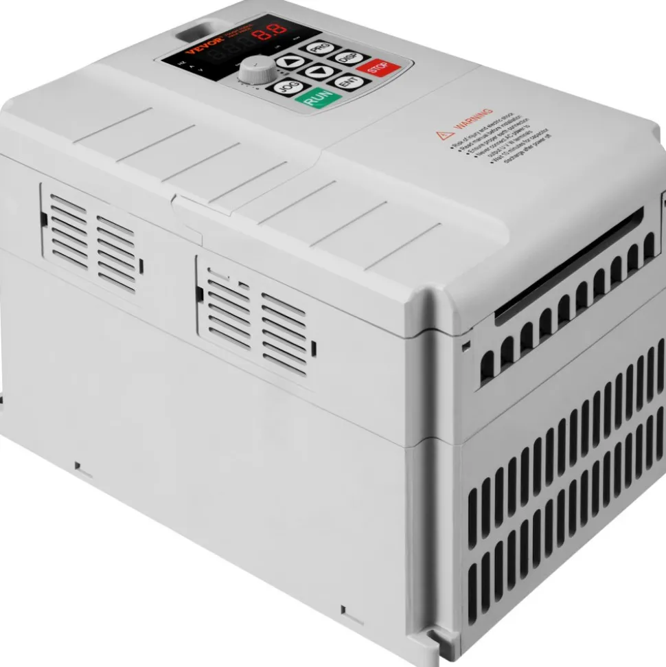 VEVOR VFD 7.5KW, 34A, 10HP Variable Frequency Drive for 3-Phase Motor Speed Control