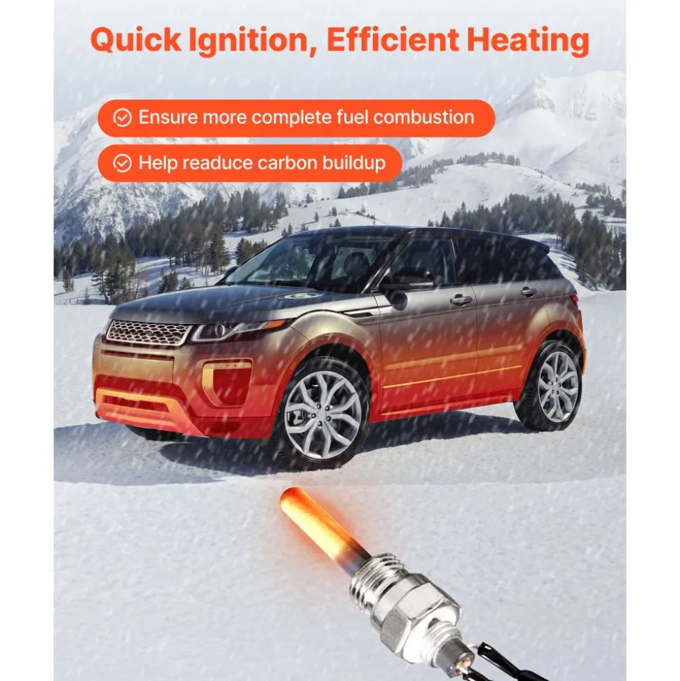 VEVOR 8V Glow Plug Repair Kit, Parking Diesel Heater Glow Ignition Plug Kit with Atomization Mesh, Compatible with 2KW 5KW 8KW Diesel Air Heater Models, Diesels Heaters Accessories for Car Truck Boat