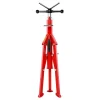 VEVOR V Head Pipe Stand Adjustable Height 28-52 Inch, Pipe Stands 2500 LB. Capacity, Folding Portable Pipe Stands 1/2 to 12 Inch Pipe Supporting, Steel Pipes Stand