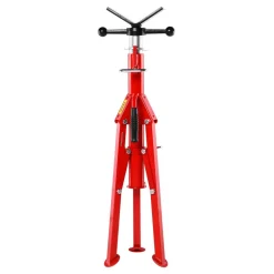 VEVOR V Head Pipe Stand Adjustable Height 28-52 Inch, Pipe Stands 2500 LB. Capacity, Folding Portable Pipe Stands 1/2 to 12 Inch Pipe Supporting, Steel Pipes Stand