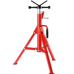 VEVOR V Head Pipe Stand Adjustable Height 28-52 Inch, Pipe Stands 2500 LB. Capacity, Folding Portable Pipe Stands 1/2 to 12 Inch Pipe Supporting, Steel Pipes Stand