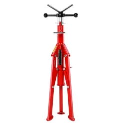 VEVOR V Head Pipe Stand Adjustable Height 28-52 Inch, Pipe Stands 2500 LB. Capacity, Folding Portable Pipe Stands 1/2 to 12 Inch Pipe Supporting, Steel Pipes Stand