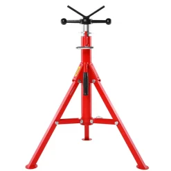 VEVOR V Head Pipe Stand Adjustable Height 28-52 Inch, Pipe Stands 2500 LB. Capacity, Folding Portable Pipe Stands 1/2 to 12 Inch Pipe Supporting, Steel Pipes Stand