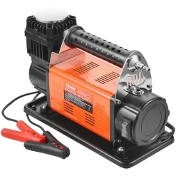 VEVOR 12V Heavy Duty Air Compressor - with Digital Pressure Gauge Tire Inflator Kit, 7.06 CFM Portable Tire Inflator, 150PSI Offroad Air Pump with Adapters for Trucks Car SUV 4 x 4 Vehicle RV