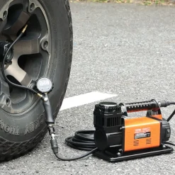 VEVOR 12V Heavy Duty Air Compressor - with Digital Pressure Gauge Tire Inflator Kit, 7.06 CFM Portable Tire Inflator, 150PSI Offroad Air Pump with Adapters for Trucks Car SUV 4 x 4 Vehicle RV