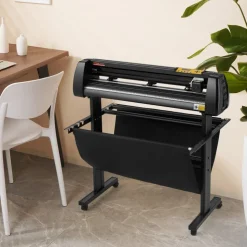 VEVOR Vinyl Cutter, 34Inch Bundle, Vinyl Cutter Machine, Manual Vinyl Printer, LCD Display Plotter Cutter Sign Cutting with Signmaster Software for Design and Cut, with Supplies, Tools
