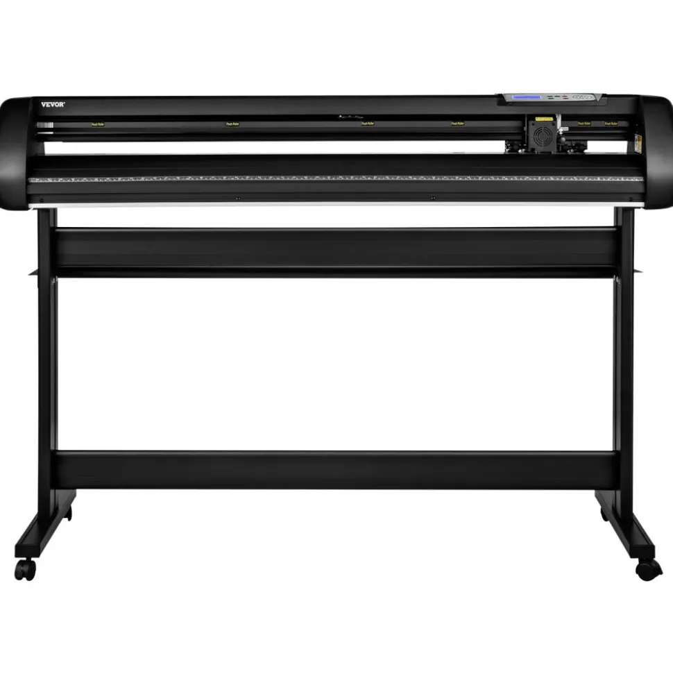 VEVOR Vinyl Cutter, 53inch Vinyl Cutter Plotter with Stand, Adjustable Speed Force for Sign Making Vinyl Plotter, SignMaster Software Vinyl Tape Tools Vinyl Printer Available with COM/USB/Bluetooth