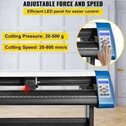 VEVOR Vinyl Cutter 53 Inch Vinyl Cutter Machine Semi-Automatic DIY Vinyl Printer Cutter Machine Manual Positioning Sign Cutting with Floor Stand Signmaster Software