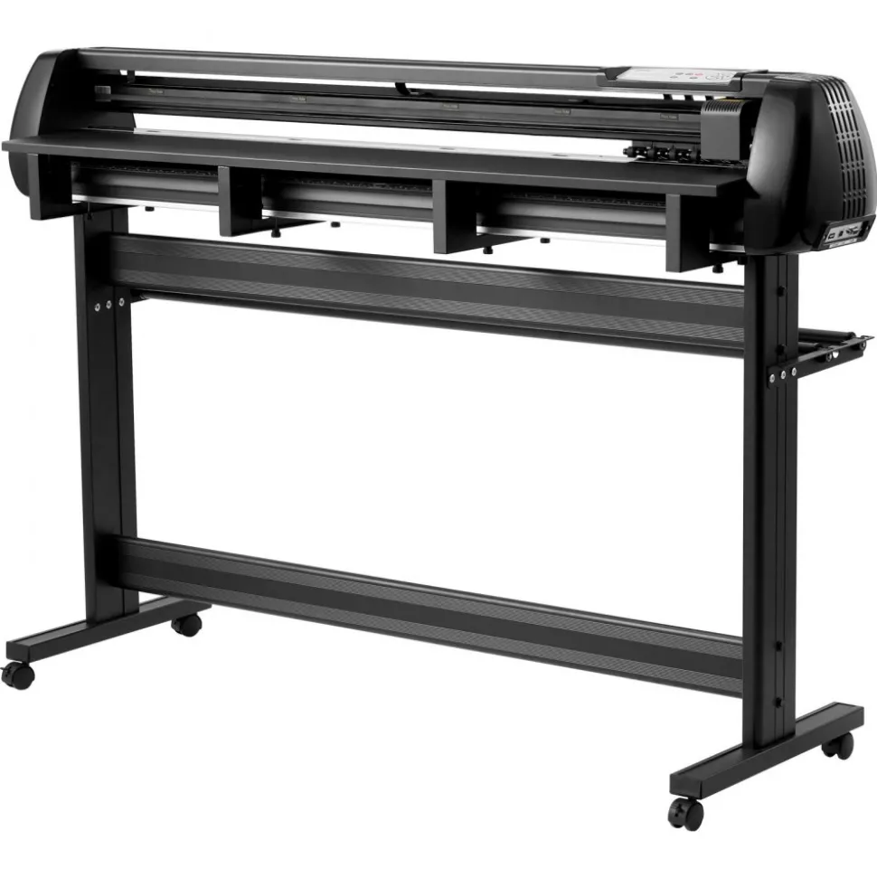VEVOR Vinyl Cutter Machine, 53 inch Max Feed Width, Dual Blades, Adjustable Force and Speed, LED Display, Vinyl Plotter Cutter Printer with Signmaster Software for Compatible with Windows and macOS