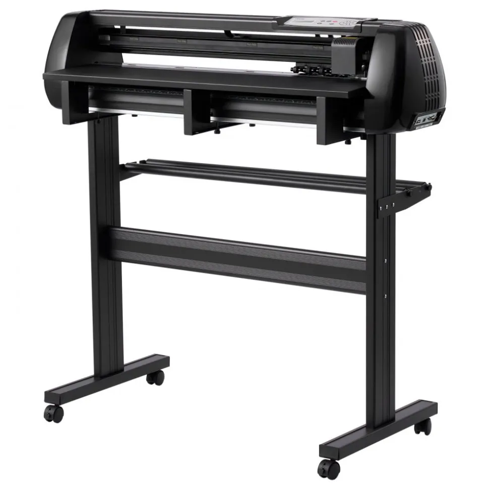 VEVOR Vinyl Cutter Machine, 34 inch Max Feed Width, Dual Blades, Adjustable Force and Speed, LED Display, Vinyl Plotter Cutter Printer with Signmaster Software for Compatible with Windows and macOS
