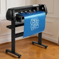VEVOR Vinyl Cutter Machine, 34 inch Max Feed Width, Dual Blades, Adjustable Force and Speed, LED Display, Vinyl Plotter Cutter Printer with Signmaster Software for Compatible with Windows and macOS