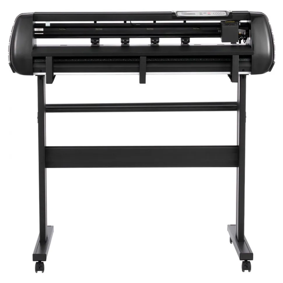 VEVOR Vinyl Cutter Machine, 34 inch Max Feed Width, Dual Blades, Adjustable Force and Speed, LED Display, Vinyl Plotter Cutter Printer with Signmaster Software for Compatible with Windows and macOS