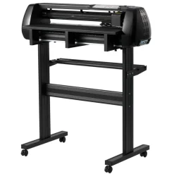 VEVOR Vinyl Cutter Machine, 28 inch Max Feed Width, Dual Blades, Adjustable Force and Speed, LED Display, Vinyl Plotter Cutter Printer Bundle with Sticker Sheets, Transfer Film, Signmaster Software