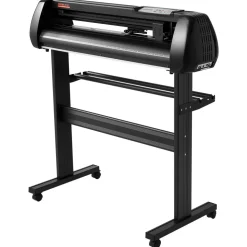 VEVOR Vinyl Cutter Machine, 34in Offline Bluetooth Cutting Plotter Machine, 400in/10m Steel Roller Shaft Adjustable Speed Force, SignMaster Software Tool DIY Craft Kit for Sign Making Windows & Mobile