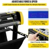 VEVOR Vinyl Cutter Machine, 28 inch Max Feed Width, Dual Blades, Adjustable Force and Speed, LED Display, Vinyl Plotter Cutter Printer with Signmaster Software for Compatible with Windows and macOS