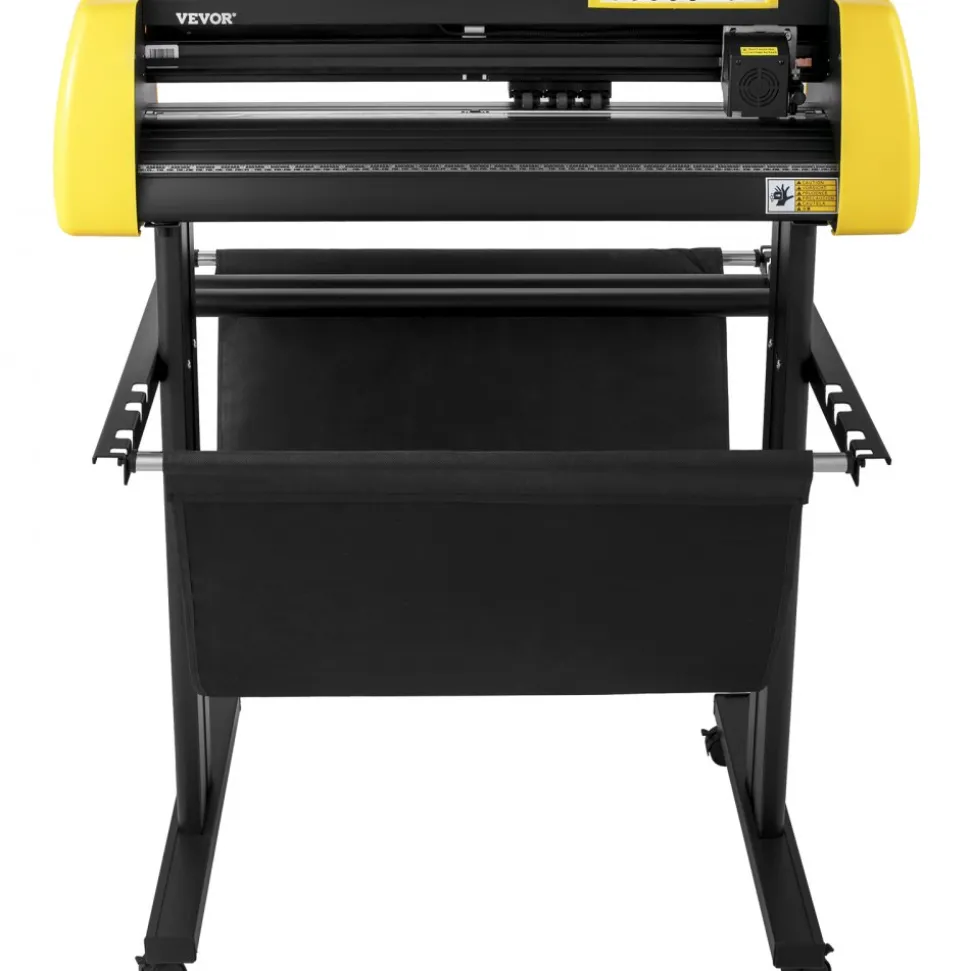 VEVOR Vinyl Cutter Machine, 34 in / 870 mm Max Paper Feed Cutting Plotter, Automatic Camera Contour Cutting LCD Screen Printer with Stand Adjustable Force and Speed for Sign Making Plotter Cutter