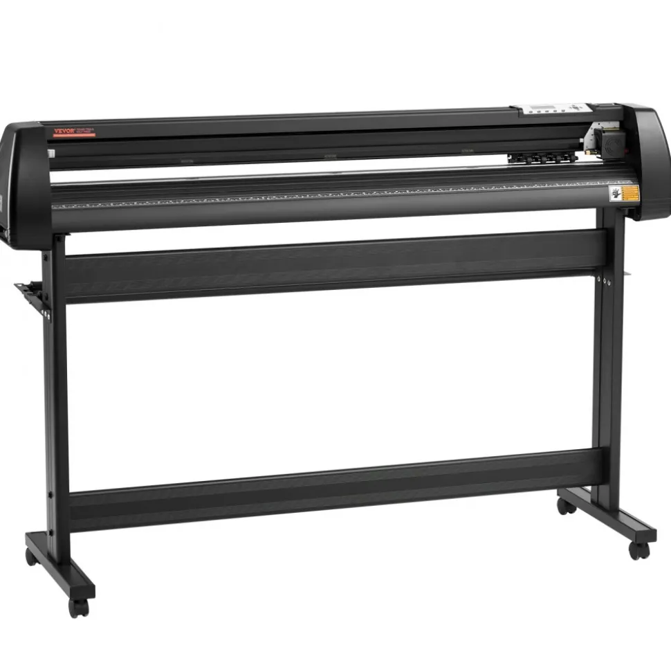 VEVOR Vinyl Cutter Plotter Machine, 53" Signmaster Software Sign Making Machine, 1350mm Paper Feed Vinyl Cutter Plotter with Stand (53" 1350mm)