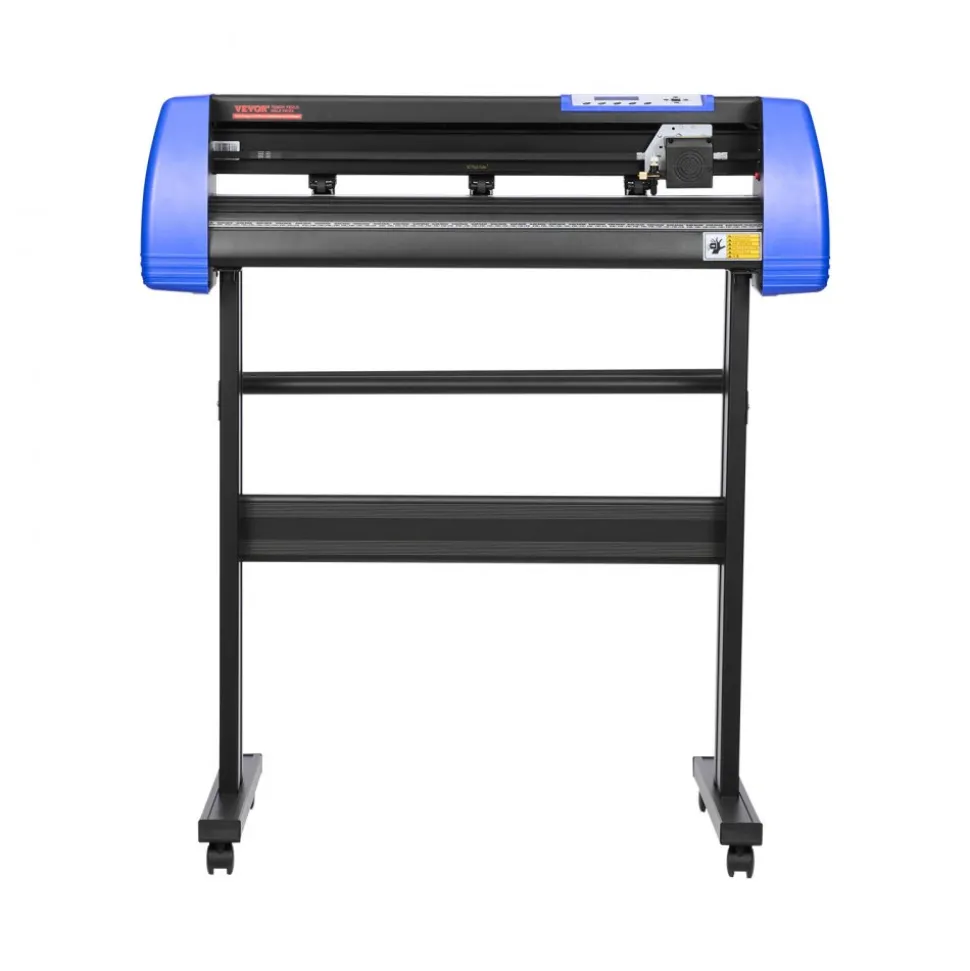 VEVOR Vinyl Cutter, 28" Vinyl Cutter Machine with 20 Blades, Maximum Paper Feed 720mm Vinyl Plotter Cutter Machine with Sturdy Floor Stand Adjustable Force and Speed for Sign Making