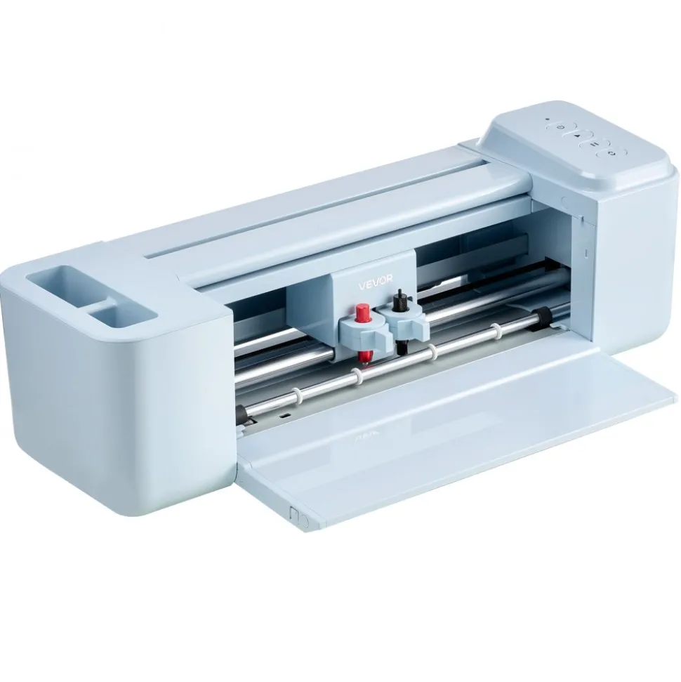 VEVOR Vinyl Cutting Machine, 12 in, Button-Controlled Vinyl Cutter, 20000+ Built-in Design Resources, Compatible with Mac, Windows, Android and iOS, for Creating Customized Crafts Cards, Home Decor