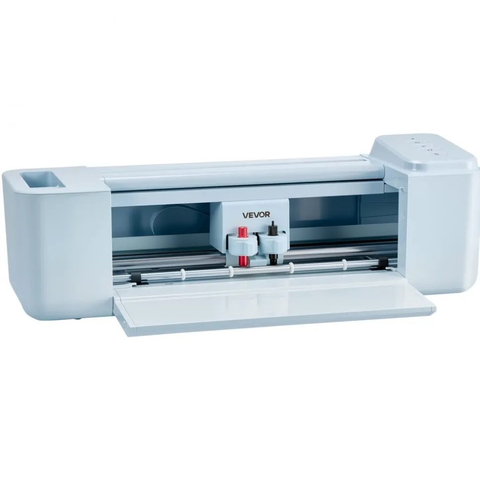 VEVOR Vinyl Cutting Machine, 12 in, Button-Controlled Vinyl Cutter, 20000+ Built-in Design Resources, Compatible with Mac, Windows, Android and iOS, for Creating Customized Crafts Cards, Home Decor