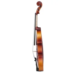VEVOR Violin 4/4 Full Size for Adults, Violin Fiddle Set for Beginners Student with Hard Case, Rosin, Bow, Shoulder Rest,Bridge,Extra Strings,Professional Solidwood Instrument (Matte Brown Patterned)