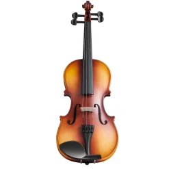 VEVOR Violin 4/4 Full Size for Adults, Violin Fiddle Set for Beginners Student with Hard Case, Rosin, Bow, Shoulder Rest,Bridge,Extra Strings,Professional Solidwood Instrument (Matte Brown Patterned)