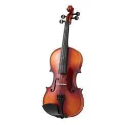 VEVOR Violin 4/4 Full Size for Adults, Violin Fiddle Set for Beginners Student with Hard Case,Rosin, Bow,Shoulder Rest,Bridge,Extra Strings,Professional Solidwood Instrument (Glossy Brown)