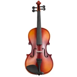 VEVOR Violin 4/4 Full Size for Adults, Violin Fiddle Set for Beginners Student with Hard Case,Rosin, Bow,Shoulder Rest,Bridge,Extra Strings,Professional Solidwood Instrument (Glossy Brown)